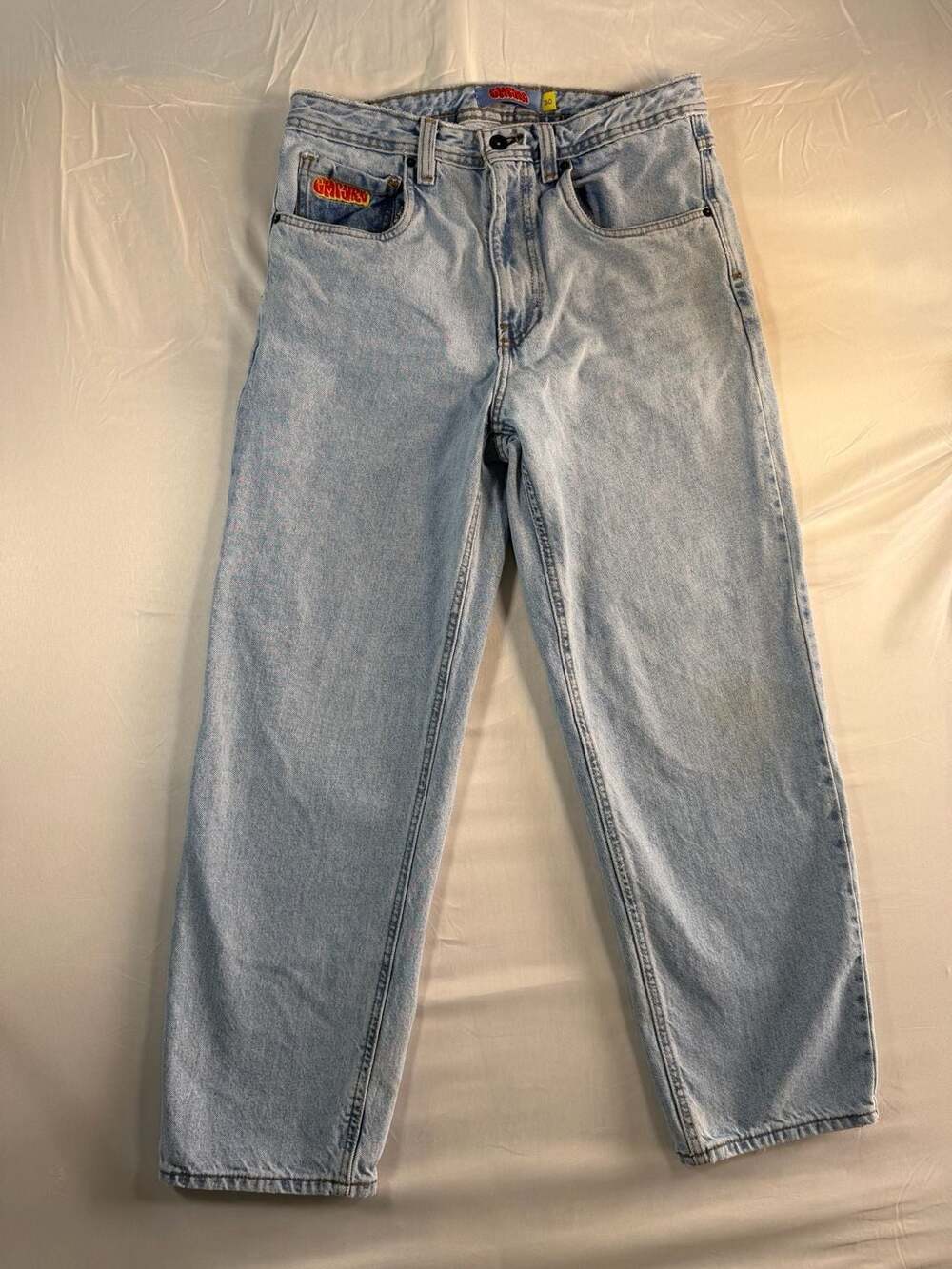 Empyre Loose Fit Skate Jeans Size 30 Light Wash Denim Y2K Baggy